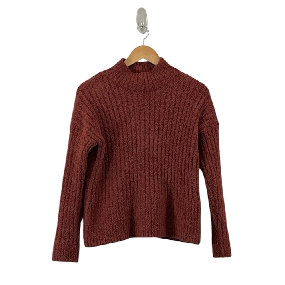 Sincerely Jules Women’s Soft Plush Ribbed Turtleneck Sz M